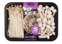 Микс грибной Есть Грибы эноки и шимеджи, 150г