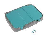 Крышка с интегрированным контейнером для держателя 120 л мешка TTS,  зелёно-серая, S070320