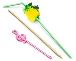 Пики, трубочки, шампуры