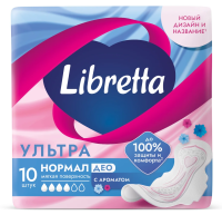 Прокладки Libretta Ultra Normal Deo мягкая поверхность, 10шт