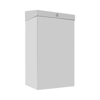 Мусорное ведро Merida Stella R KSM102.R, 47л, матовый металлик, с конусным отверстием