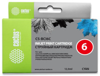 Картридж струйный Cactus CS-BCI6C голубой (12мл) для Canon S800/ S820/ S900/ S9000; i550/ i560/ i860