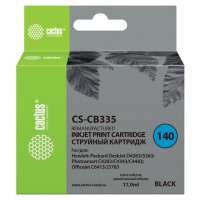 Картридж струйный Cactus CS-CB335, №140, 17мл, черный