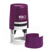 Оснастка для круглой печати Colop Printer d=40мм, фиолетовый, с крышкой