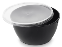 METRO PROFESSIONAL Набор банка с крышкой для пищевых продуктов прозрачная круглая 360мл, 25шт