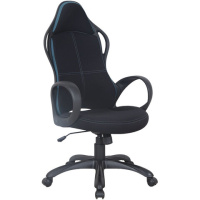 Кресло геймера Brabix Force EX-516 ткань, черная-синяя, крестовина пластик