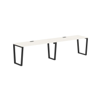 Стол 2-х местный EVWST 3167 Ясень Траун/Черный 3126х670х750 EDIS