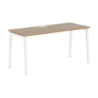 Стол прямой ELST 1567 Дуб Денвер светлый/Белый 1560х670х750 EDIS