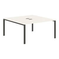 Стол 2-х местный EUWST 1516 Ясень Траун/Мокко 1560х1606х750 EDIS