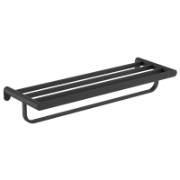 Полка для полотенец Nofer Verona черная, 16843.N