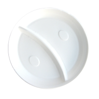 Тарелка одноразовая Vip 2 секции, 20.5см