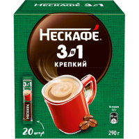 Кофе порционный Nescafe Strong, 20шт/уп, шоу-бокс