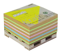 Блок самоклеящийся бумажный Stick`n 21817 76x76мм 400лист. пастель+крафт Kraft Notes 'палета'