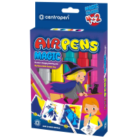 Фломастеры воздушные Centropen 'AirPens Magic', 04цв.+2, картон. упаковка, европодвес