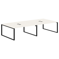 Стол 4-х местный EQWST 3516 Ясень Траун/Черный 3526х1606х750 EDIS