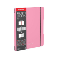 Тетрадь ErichKrause FolderBook Pastel, розовый, А5+, 2x48 листов, клетка
