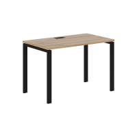 Стол прямой EUST 1167 Дуб Денвер светлый/Черный 1160х670х750 EDIS