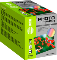 Фотобумага для струйных принтеров Cactus CS-GA6200500 А6, 500 листов, 200 г/м2, белая, глянцевая