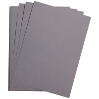 Цветная бумага Clairefontaine Etival color темно-серый, 500х650мм, 24 листа, 160г/м2, легкое зерно