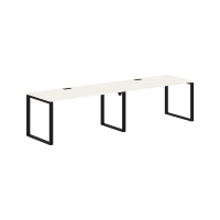 Стол 2-х местный EQWST 3180 Ясень Траун/Черный 3126х800х750 EDIS