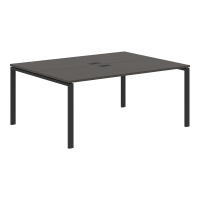Стол 2-х местный EUWST 1713 Мокко/Черный 1760х1346х750 EDIS