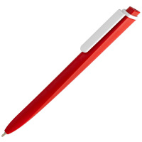 Ручка шариковая Pigra P02 Mat красная с белым