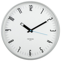 Часы настенные Troyka белые, d=30.5см, круглые, 77777710