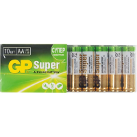 Батарейка Gp Super AA LR6, 1.5В, алкалиновые, 10шт/уп