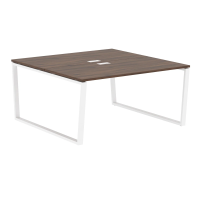 Стол 2-х местный EVWST 1516 Дуб Денвер тёмный/Белый 1560х1606х750 EDIS