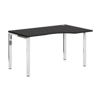 Стол эргономичный XGCET 149(R).1 Дуб Юкон Модерн/Нержавейка полированная 1400х900х750 XTEN GLOSS