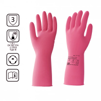 Перчатки резиновые Hq Profiline Multi Express M, красные, 73582