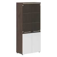 Шкаф комбинированный MHC 85.2 Белый/Дуб Денвер темный 854х423х1956 MORRIS TREND