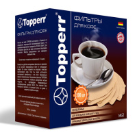 Фильтры для кофеварок Topperr №2 бумажный, неотбеленный, 200шт/уп