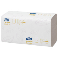 100297 Tork Premium H2 полотенца листовые, 100шт, 2 слоя, белые