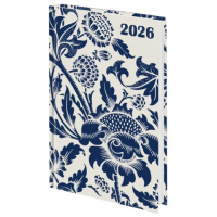 Ежедневник датированный 2026 145х215 мм, А5, STAFF, ламинированная обложка, 'Blue fresco', 117324