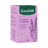 Чай Greenfield Natural Tisane Lavenser & Verbena (Лаванда энд Вербена), травяной, 20 пирамидок