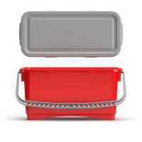 Ведро герметичное 20 л. TTS,  с крышкой,  цвет красный, 0R003215