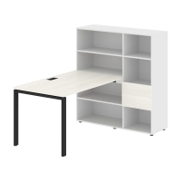 Рабочая станция EURST 1213 Ясень Траун/Черный 1790х1250х1355 EDIS