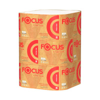 Бумажные полотенца листовые Focus Premium 5083740, листовые, V-сложение, 200шт, 2 слоя, белые