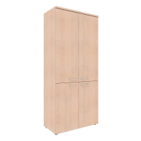 Шкаф средний Skyland Xten XHC 85.3, бук тиара, 856х432х1190мм, с глухими средними и малыми дверьми