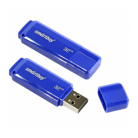 USB флешка Smart Buy Dock 32Gb, 15/5 мб/с, синий