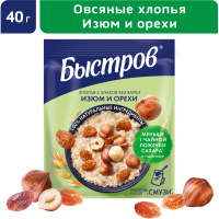 Каша Быстров пять злаков, изюм, орехи 17шт*40г