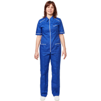 Костюм женский (р.48-50) 170-176, васильковый, брючный, у13