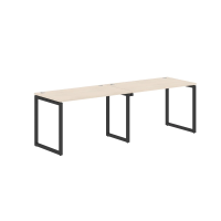 Стол 2-х местный XQWST 2470 Бук Тиара/Антрацит 2400х700х750