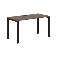 Стол прямой EUST 1367 Дуб Денвер тёмный/Черный 1360х670х750 EDIS