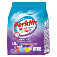 Стиральный порошок автомат 1,5 кг PERKLIN (ПЕРКЛИН) ULTRA 'Color', УЛУЧШЕННАЯ ФОРМУЛА, универсальный