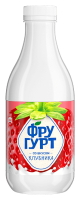 Напиток кисломолочный Фругурт с клубникой 1%, 930г