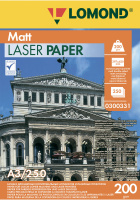 Фотобумага для лазерных принтеров Lomond Ultra DS Matt CLC A3, 250 листов, 200г/м2, белая, матовая,