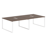 Стол 4-х местный EQWST 2713 Дуб Денвер тёмный/Белый 2726х1346х750 EDIS