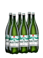 Вода Аштау минеральная лечебно-столовая газированная, 1л x 6 шт